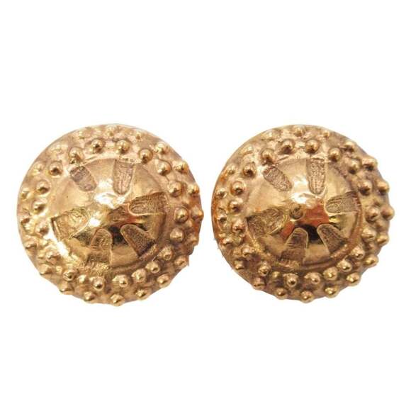 CHANEL Authentic Vintage Gold Earrings
